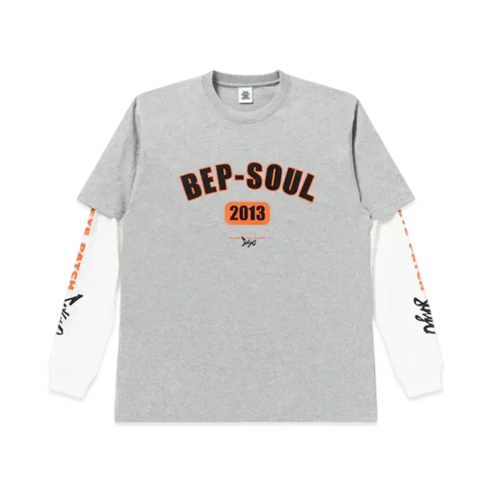 Black Eye Patch BEP Soul Layered L/S Tee "Heather Gray"