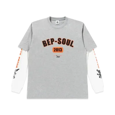 Black Eye Patch BEP Soul Layered L/S Tee "Heather Gray"