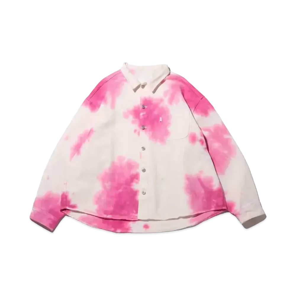 atmos pink Tie-Dye Collar Jacket "Pink"