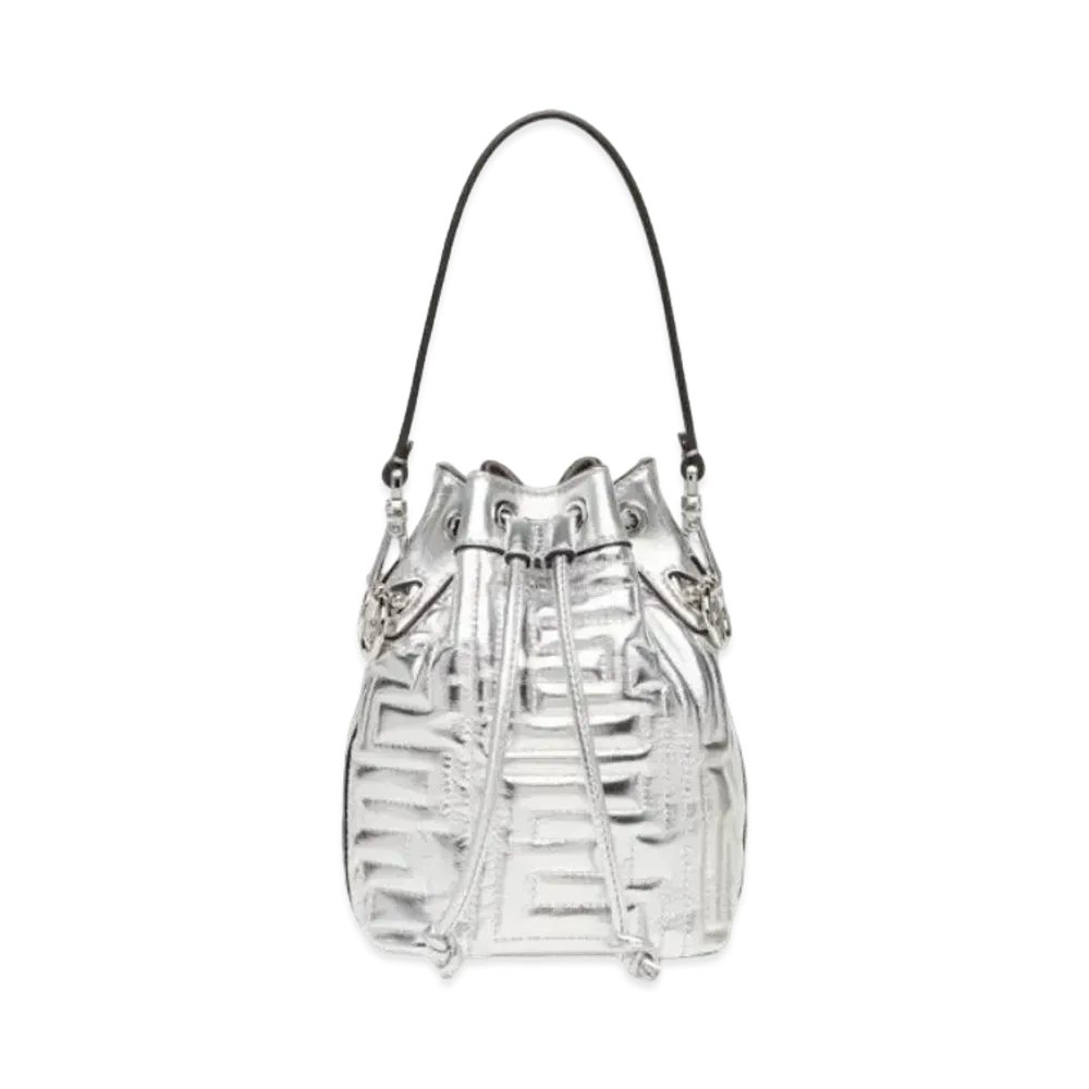 FENDI by MARC JACOBS Mon Tresor Quilting Leather Mini Bag "Silver"