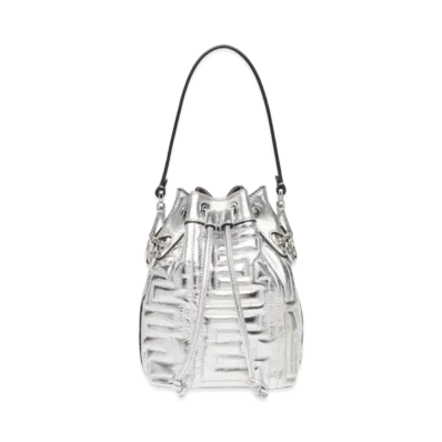 FENDI by MARC JACOBS Mon Tresor Quilting Leather Mini Bag "Silver"