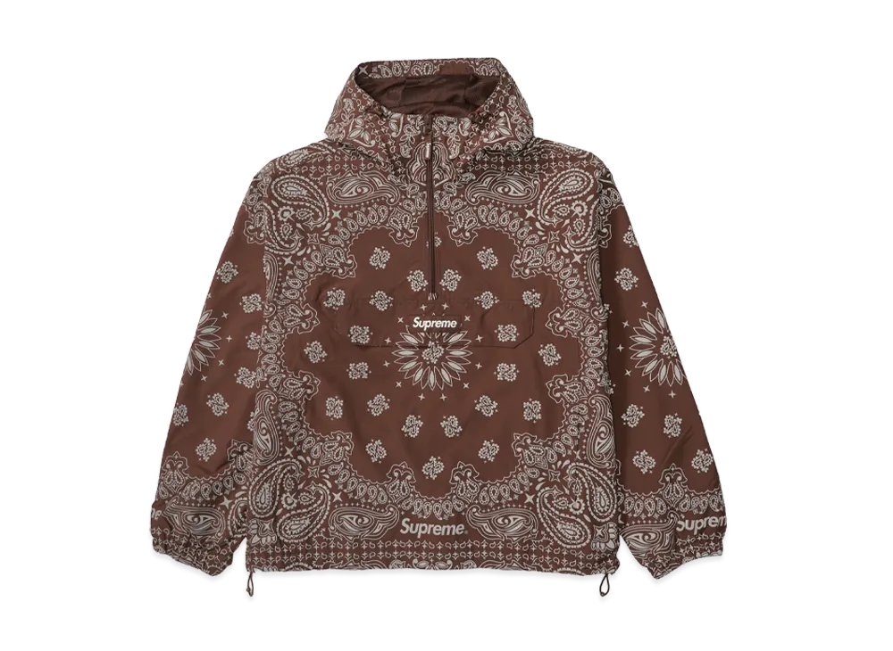 Supreme Reflective Bandana Anorak "Brown"