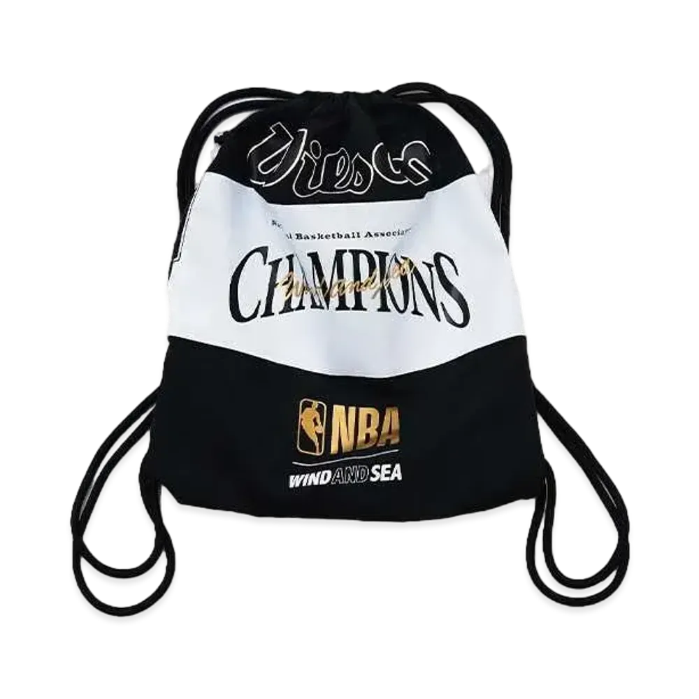 WIND AND SEA x NBA x Wilson Knap Sack "Black/White"