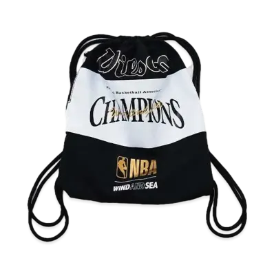 WIND AND SEA x NBA x Wilson Knap Sack "Black/White"