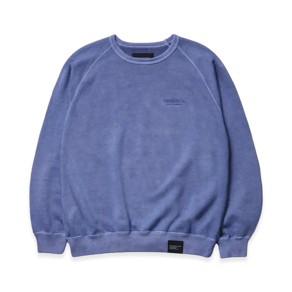 NEIGHBORHOOD Pigment Dyed Sweat Shirt LS "Blue"