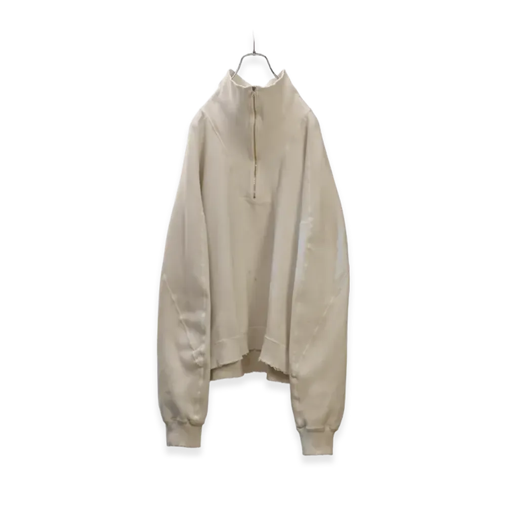 ANCELLM Smooth Knit Pullover Shirt "Gray"