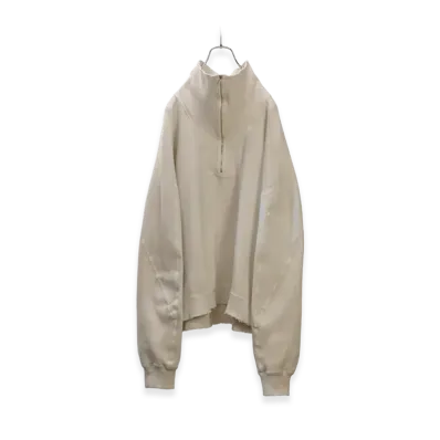 ANCELLM Smooth Knit Pullover Shirt "Gray"