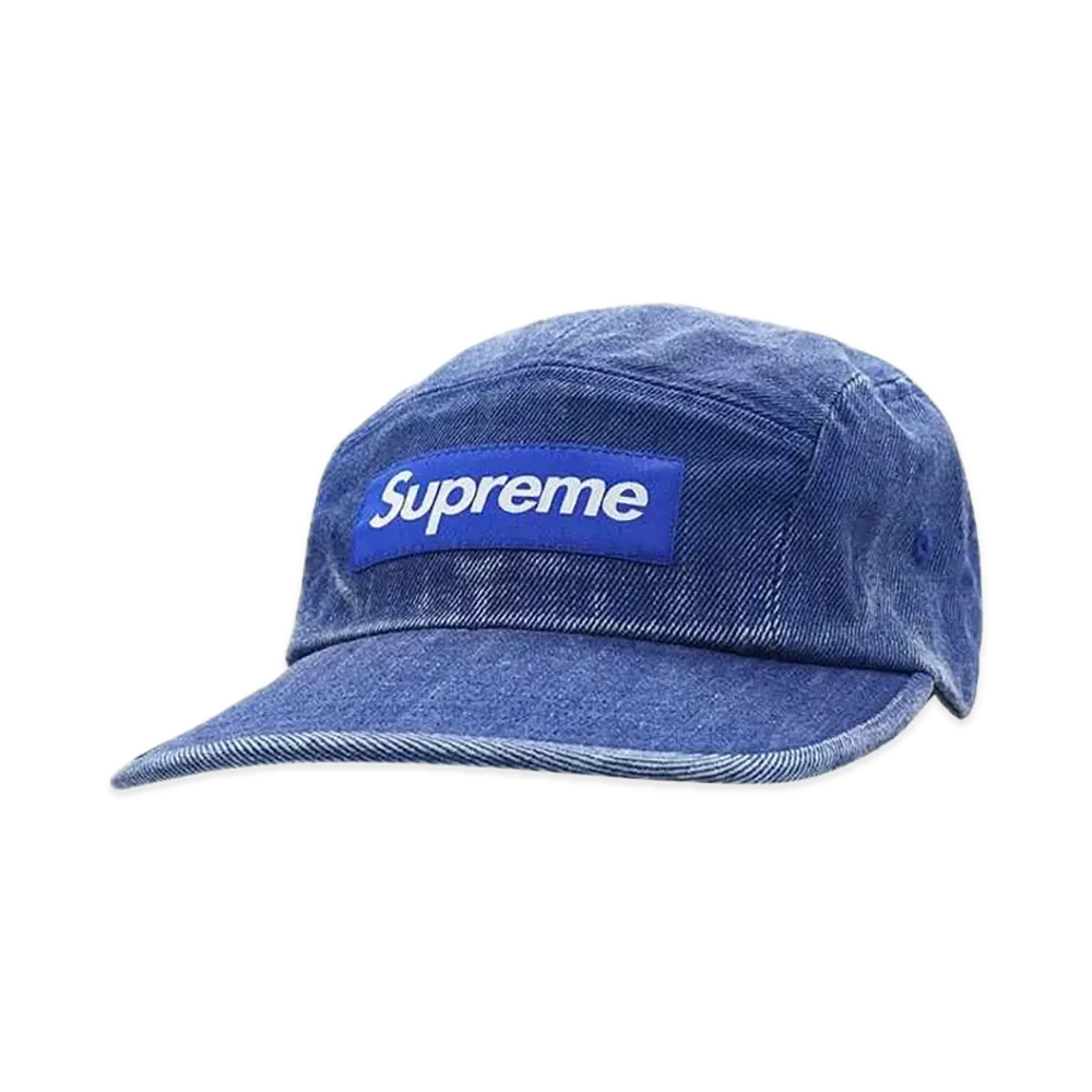 Supreme Coated Denim Camp Cap "Royal"
