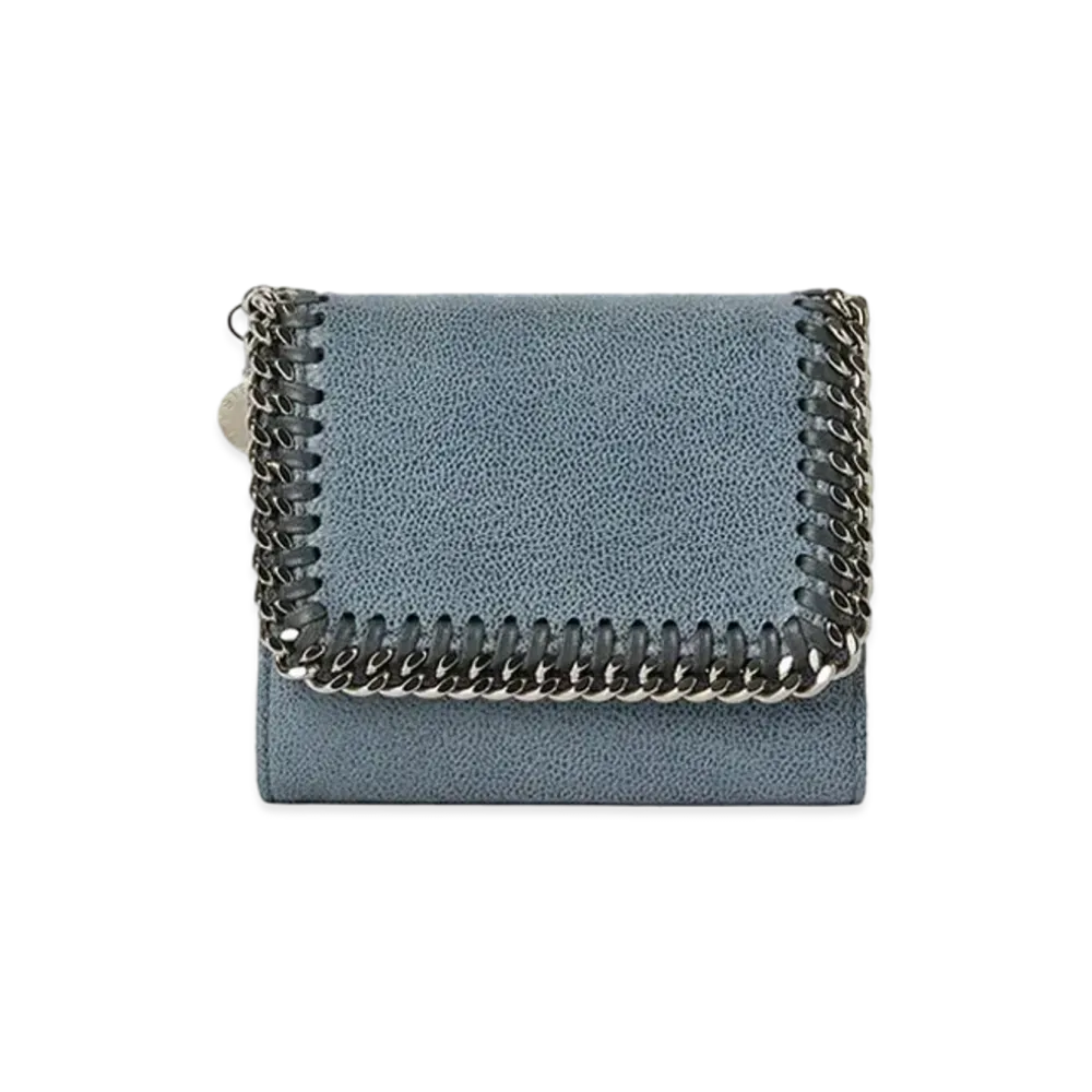 Stella McCartney Falabella Small Flap Wallet "Blue"