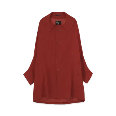 Yohji Yamamoto Y's WOOL TWILL DESIGN SLEEVE COAT "Red"