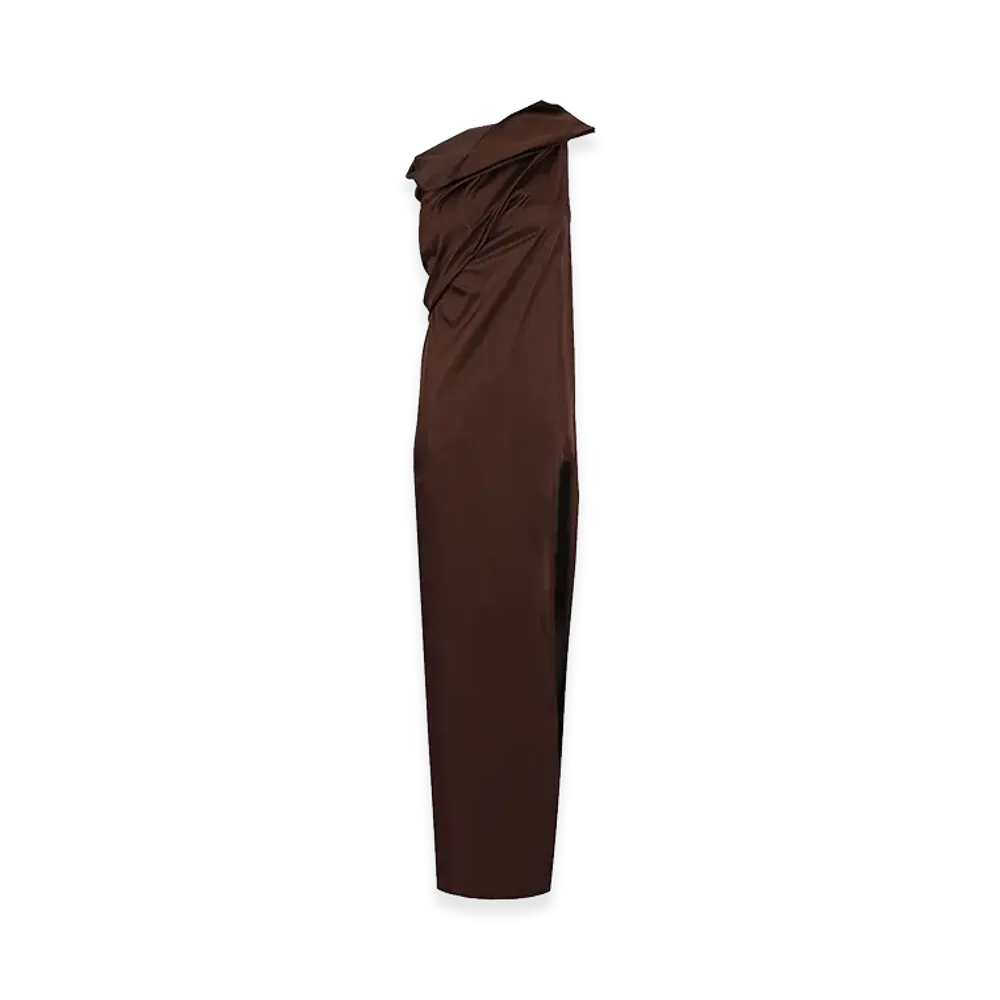 Rick Owens Women's Athena Long Dress "Brown"
