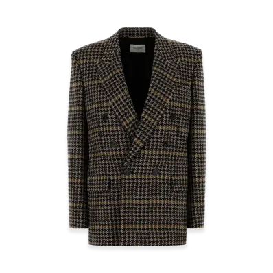 Saint Laurent Women's Embroidered Wool Blazer "Printed"
