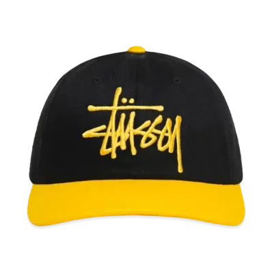 Stussy Low Profile Big Basic Snapback "Black/Gold"