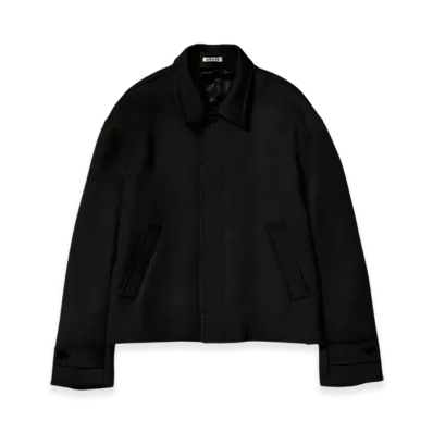 AURALEE Double Cloth Hard Twist Carsey Blouson "Black"