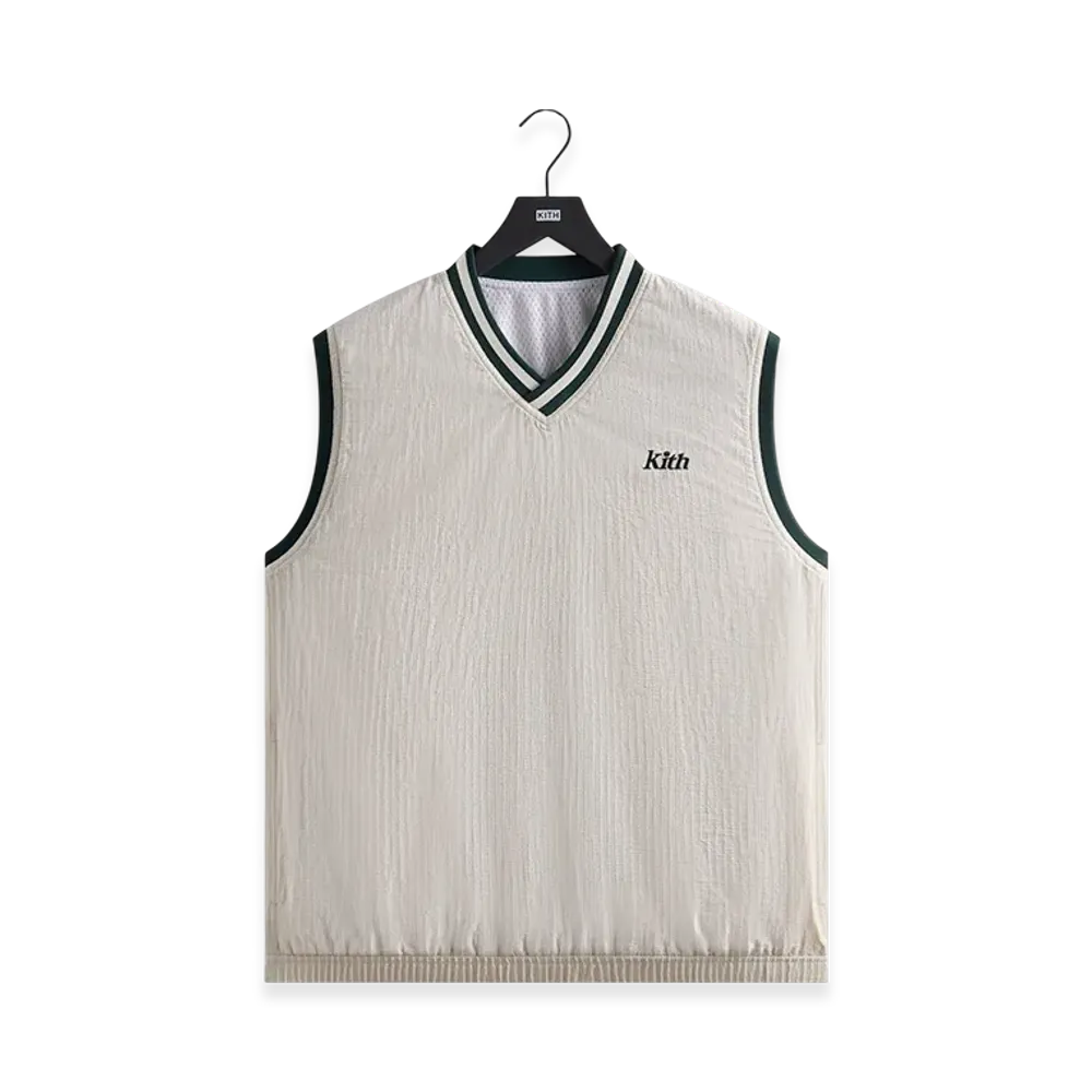 Kith x Wilson Dobby Reversible Vest "Sandrift"