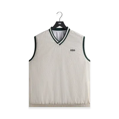 Kith x Wilson Dobby Reversible Vest "Sandrift"