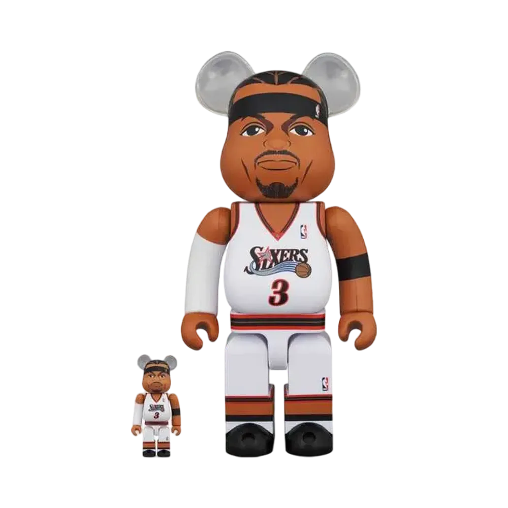 Bearbrick Allen Iverson (Philadelphia 76ers)100% & 400%