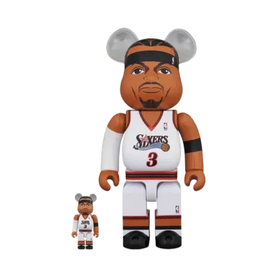 Bearbrick Allen Iverson (Philadelphia 76ers)100% & 400%