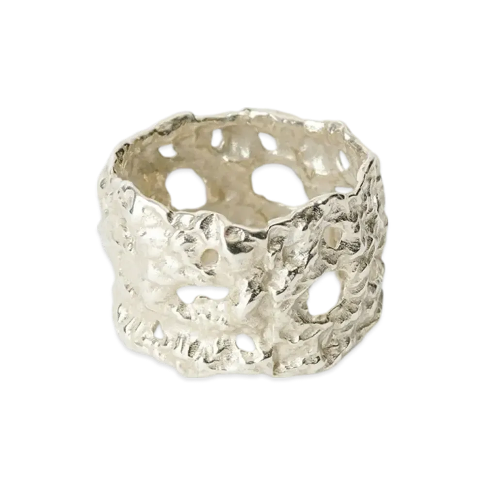 OUR LEGACY Women's Abstract Lace Ring "Sterling Silver"