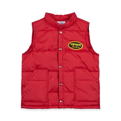 MASSES x VANSON Nylon Vest "Red"