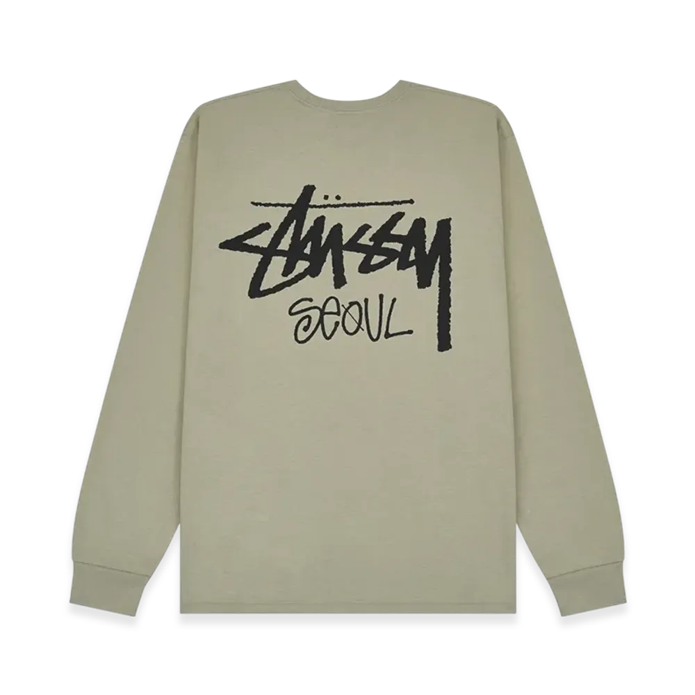 Stussy Stock Seoul LS Tee 2023 "Khaki"
