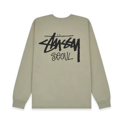 Stussy Stock Seoul LS Tee 2023 "Khaki"