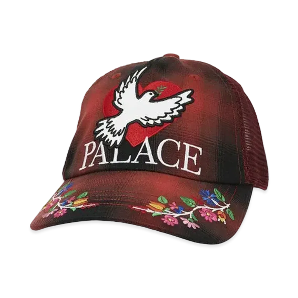 PALACE DOVE TRUCKER HAT "Red"