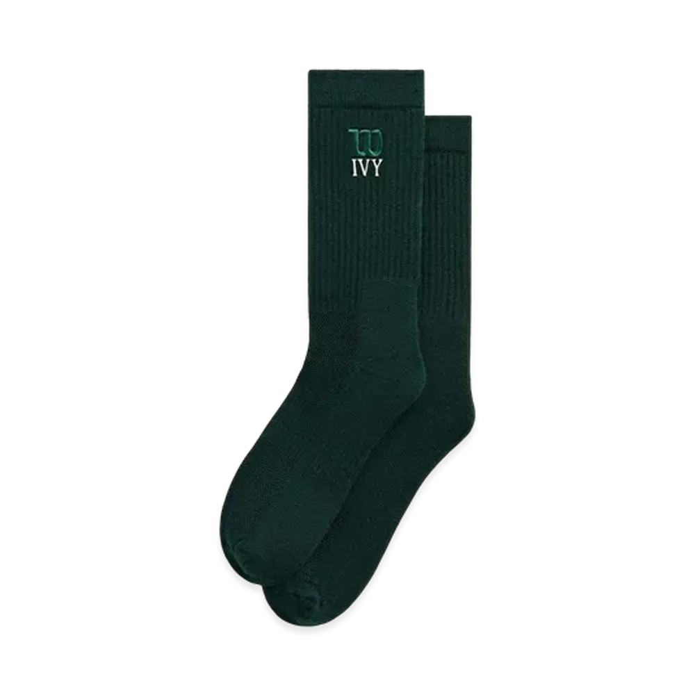 Kith Ivy For Wilson Performance Crew Socks "Ivy Green"
