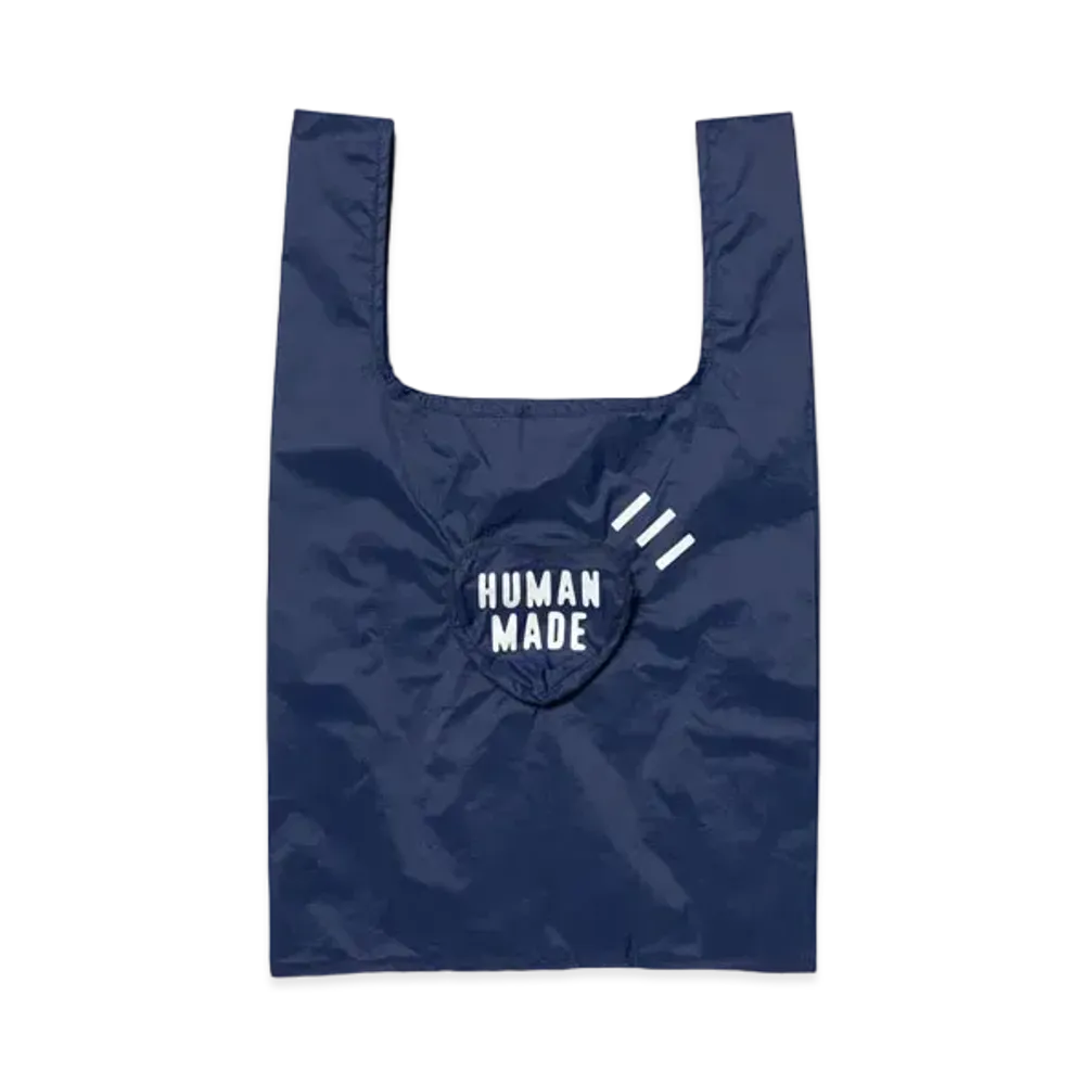 HUMAN MADE Packable Heart Shopper Large "Navy"