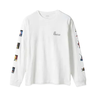 graniph x STRICT-G/Mobile Suit Gundam White Base Long Sleeve T-Shirt "White"