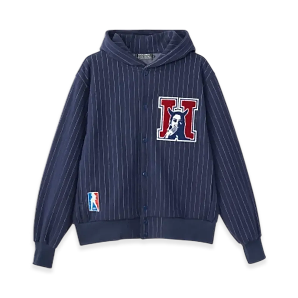 HYSTERIC GLAMOUR Speak No Evil Patch Hoodie "Navy"