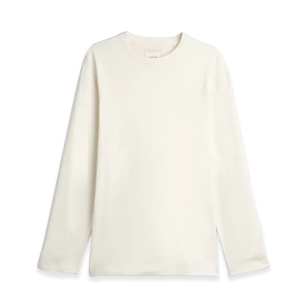 Y-3 Logo Long Sleeve Tee "White"