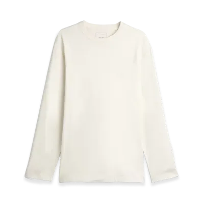 Y-3 Logo Long Sleeve Tee "White"