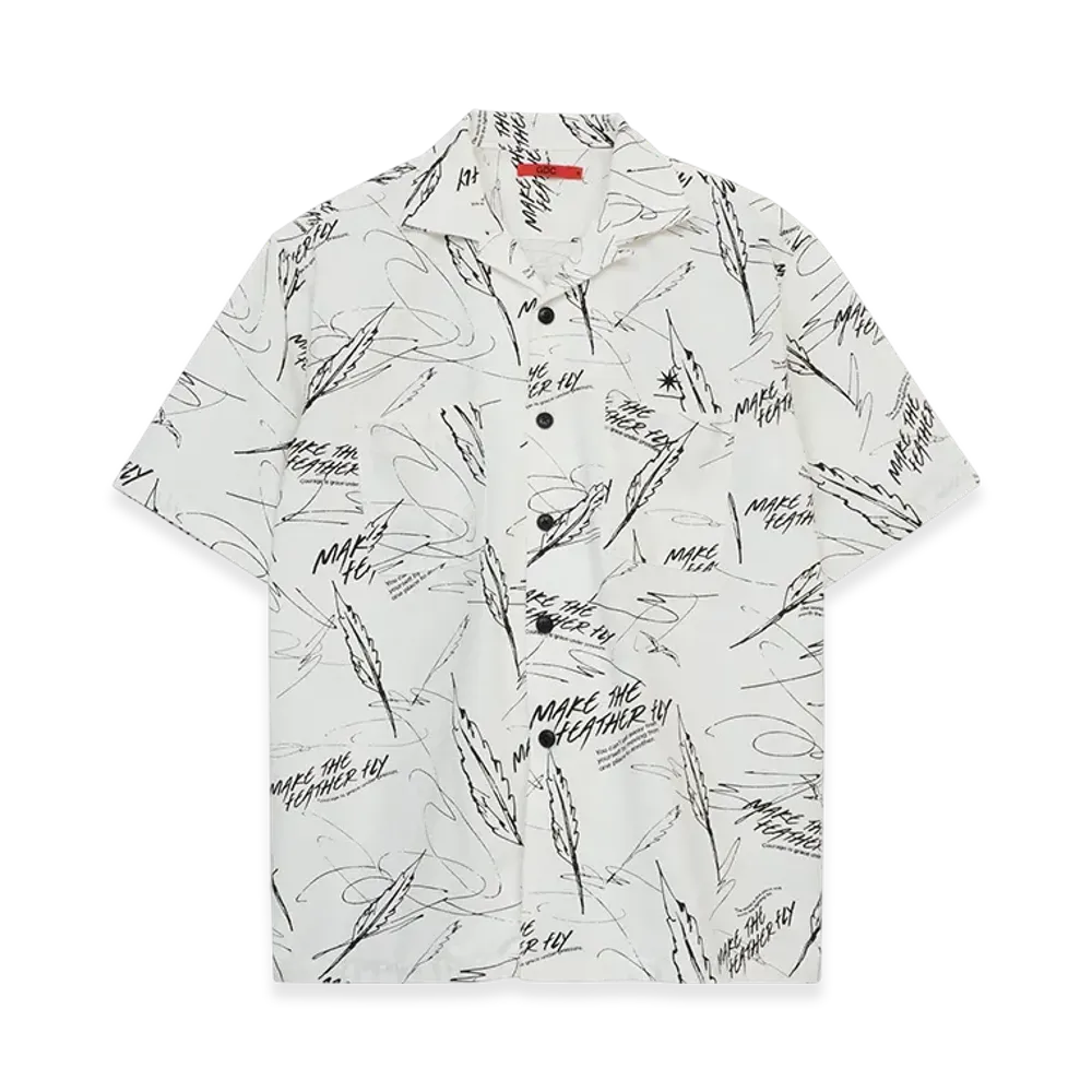 GDC x KJ All-Over Pattern Shirts "White"