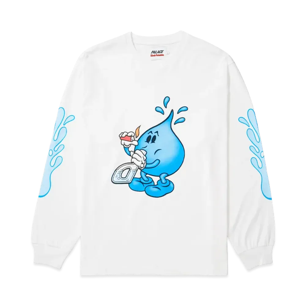 PALACE x WORLD INDUSTRIES Longsleeve "White"