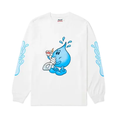 PALACE x WORLD INDUSTRIES Longsleeve "White"