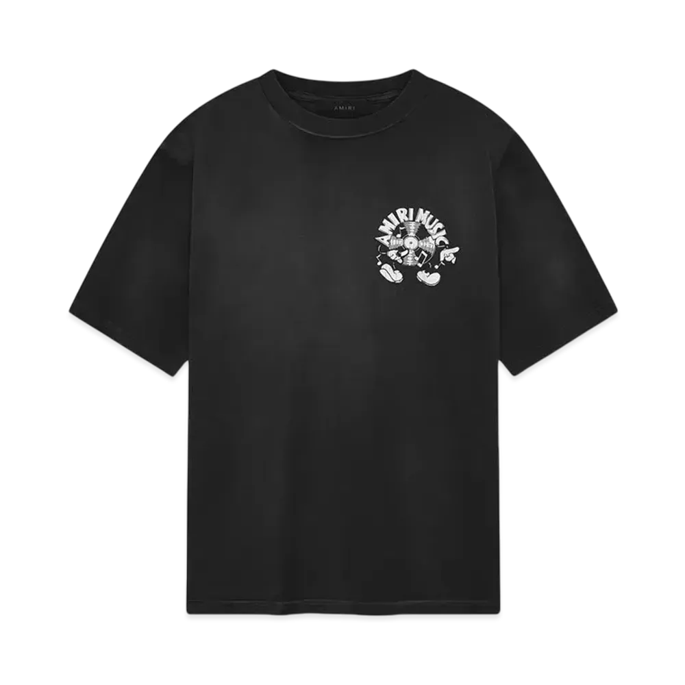 AMIRI Music Record Tee "Black"
