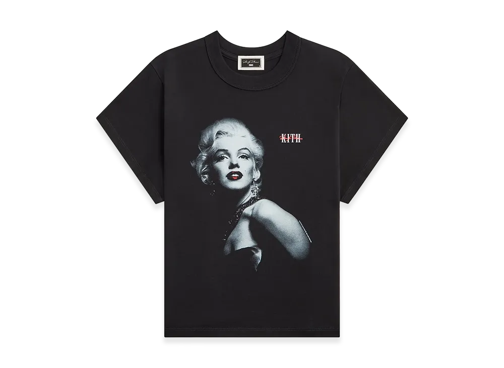 Kith x Marilyn Monroe Women's Glamour Mulberry Vintage Tee "Black"