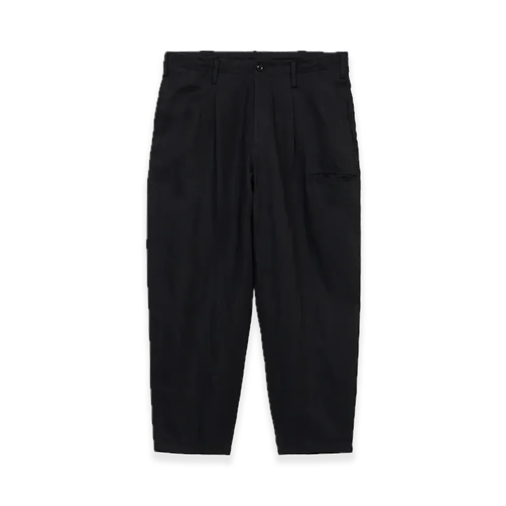 GDC x S'YTE Vintage Linen Chino Cloth Octagon Star Embroidery Waist-String Pants "Black"