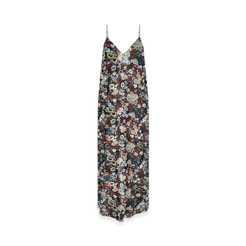 KHAITE Women's Printed Silk Taja Dress "Floral"