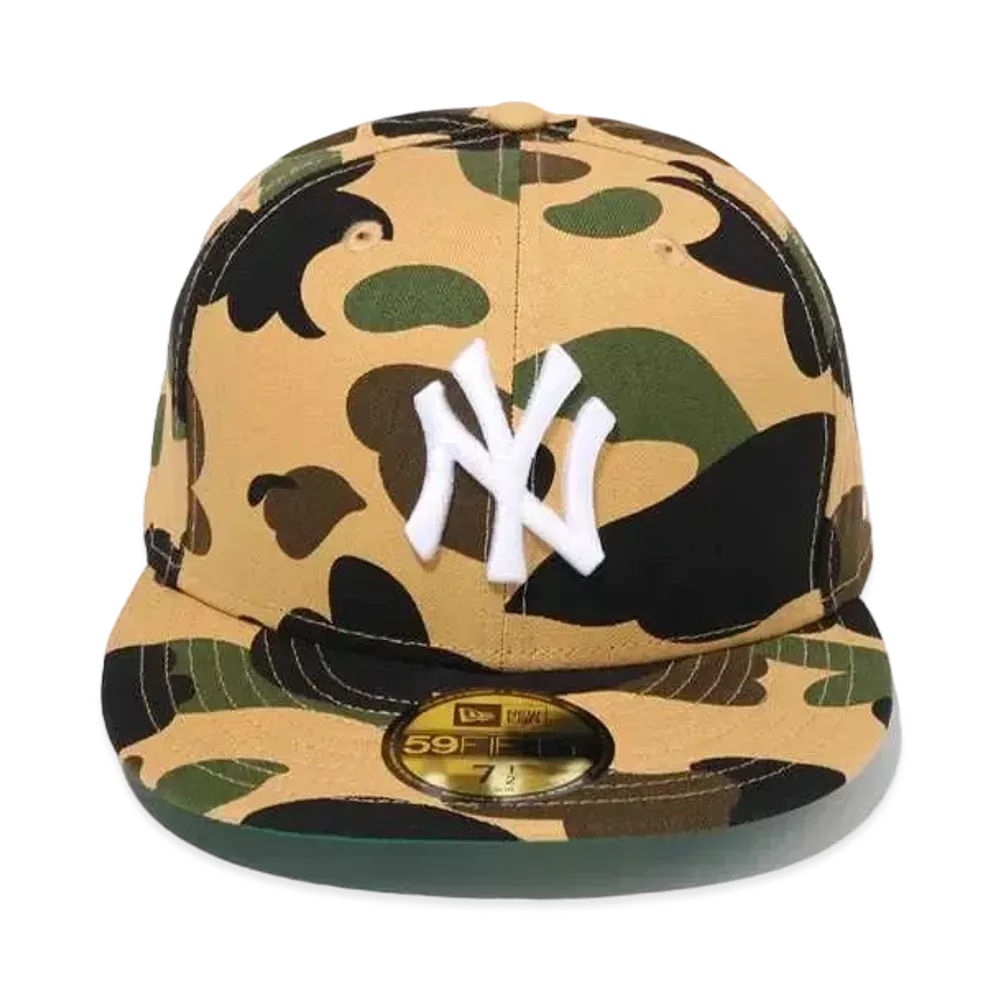 A BATHING APE x MLB x NEW ERA New York Yankees 59Fiftiy Cap "Yellow"