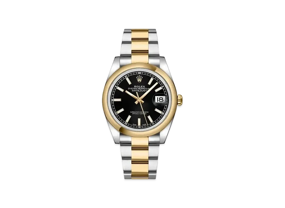 ROLEX Datejust 36 "Black/Stainless Steel/Yellow Gold"