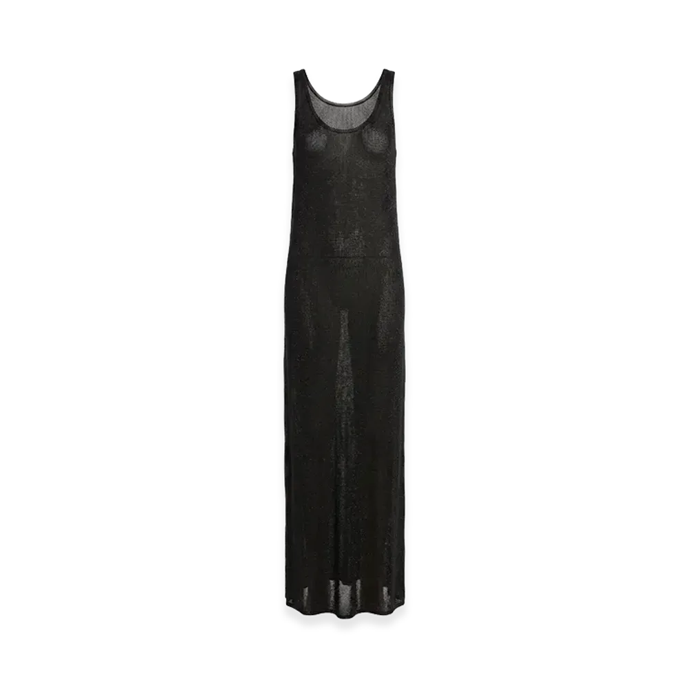 Saint Laurent Women's Lurex Knit Dress "Black"
