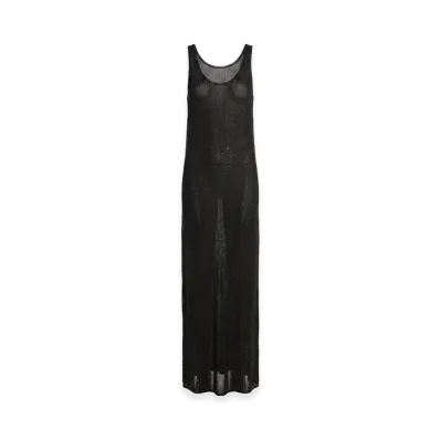 Saint Laurent Women's Lurex Knit Dress "Black"