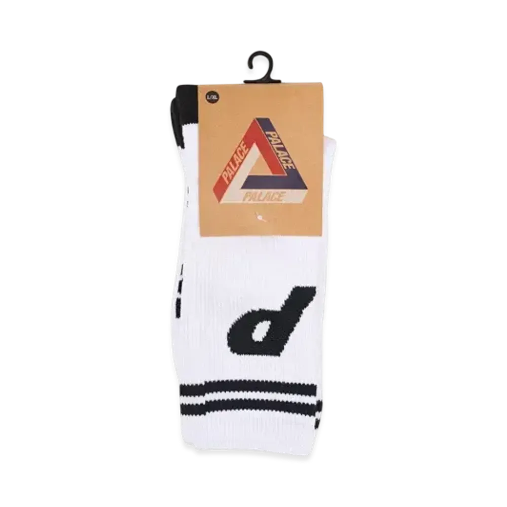 PALACE P Sock "White"