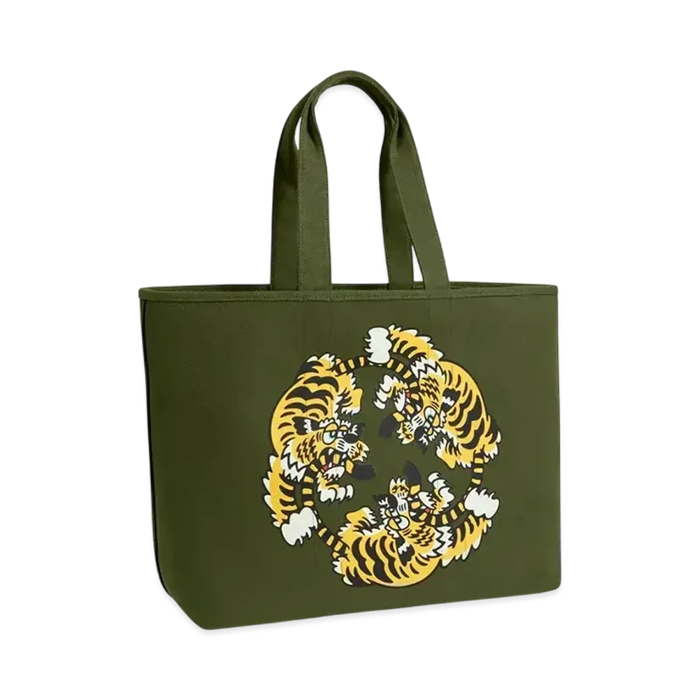 KENZO VERDY MARKET KENZO Utility Large Tote Bag Reversible "Khaki"