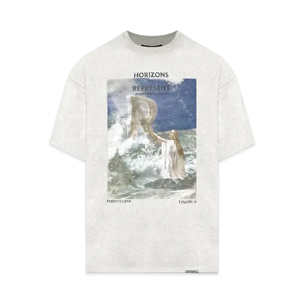 REPRESENT Higher Truth T-Shirt "Cream Marl"