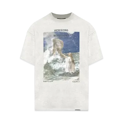 REPRESENT Higher Truth T-Shirt "Cream Marl"