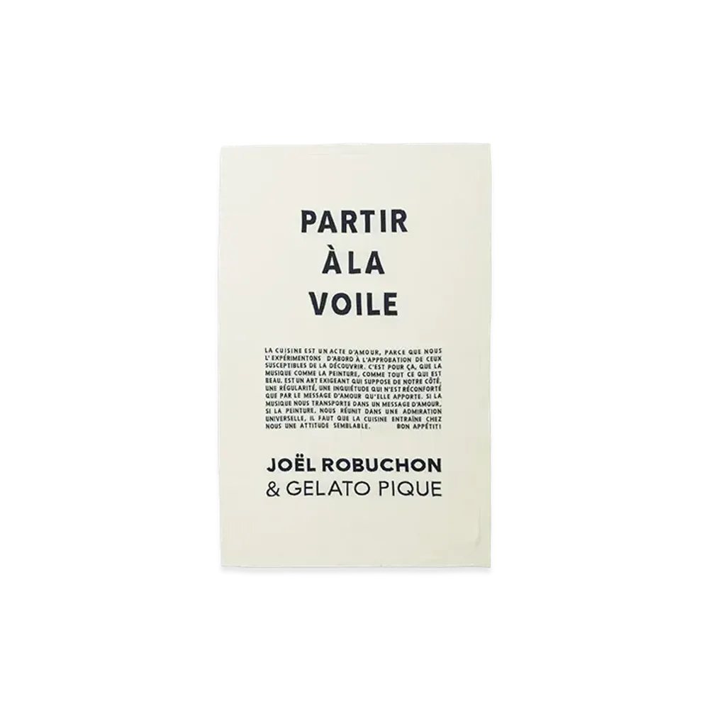 GELATO PIQUE x JOEL ROBUCHON Jacquard Blanket "Ivory"