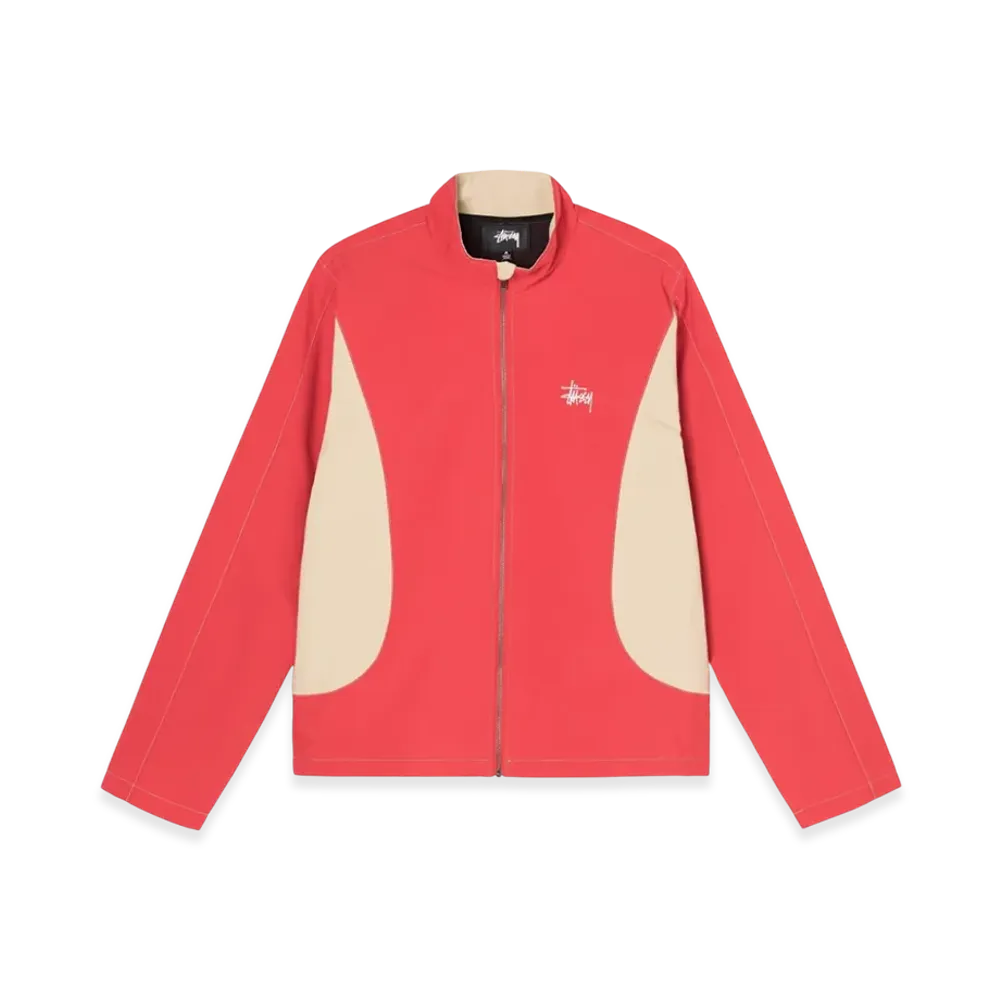 Stussy Panel Track Jacket "Red"